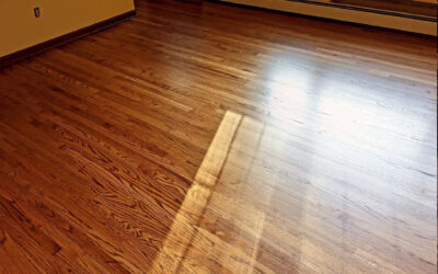 Refinished cherry floors in Cedar Grove.