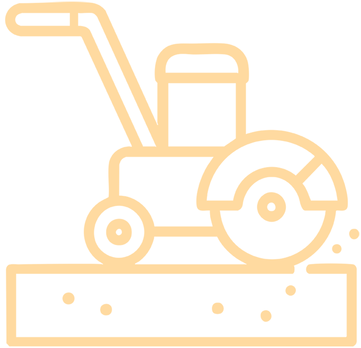Illustration of concrete grinding